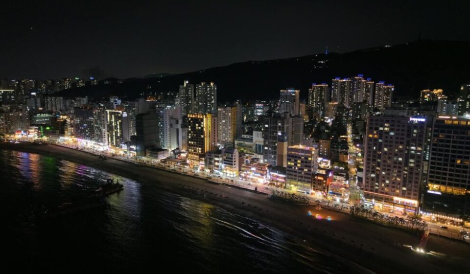 Busan travel itinerary overview — Haeundae and Gwangalli skyline view