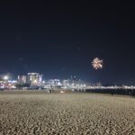 Pohang Yeongildae night walk — Yeongildae Beach evening view