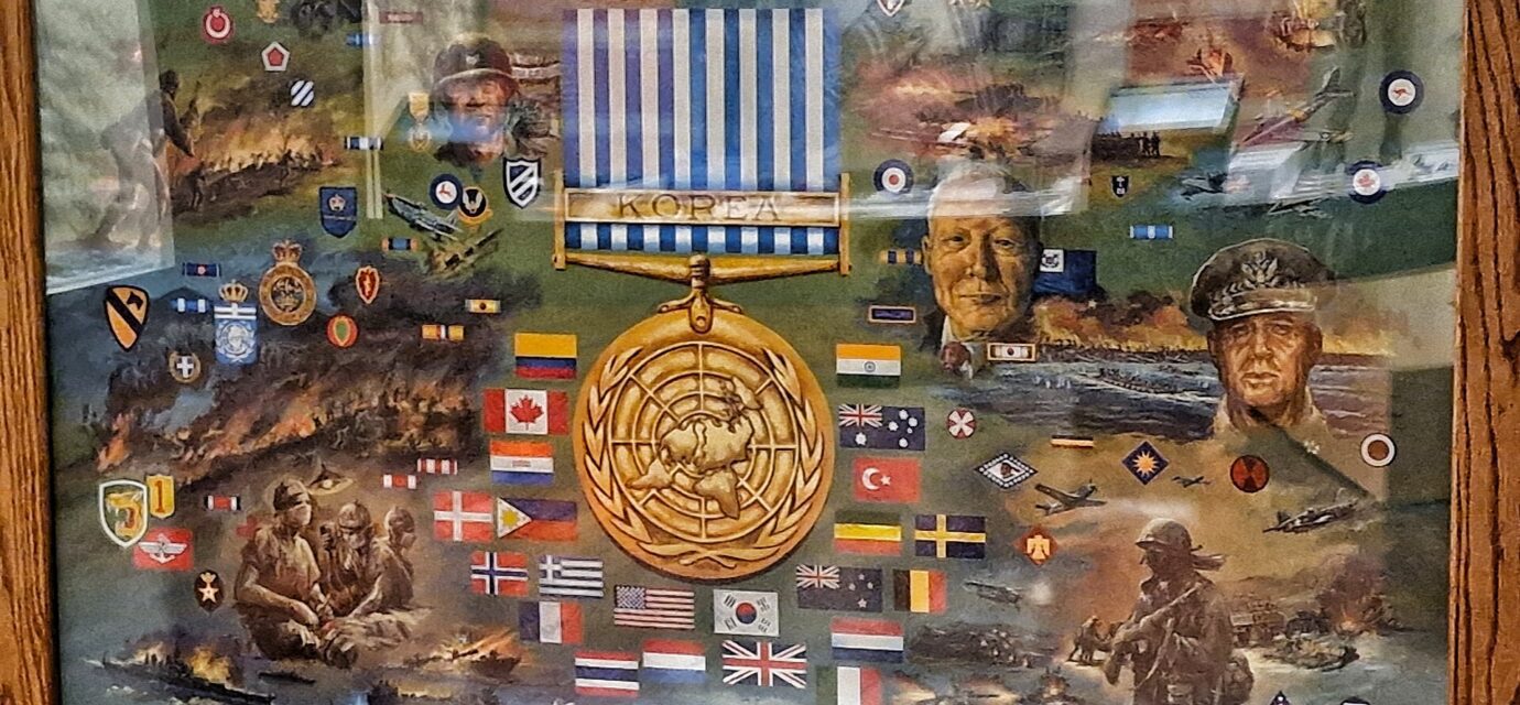Korea war and modern history sites — UN Allied Forces exhibition at War Memorial of Korea