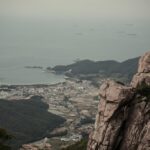 Namhae Sangju Songjeong Beach summer holiday course - emerald sea coastline view