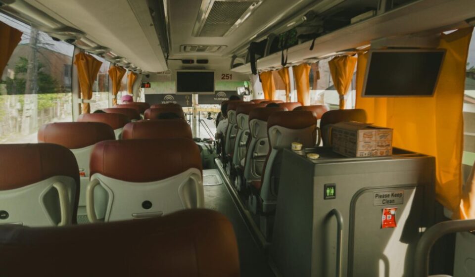 Charter bus rental group travel