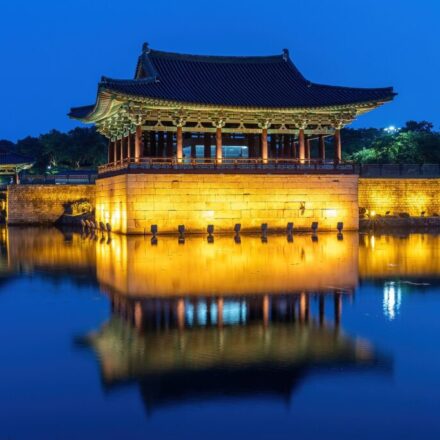 Gyeongju day trip vs one night signature night view Donggung and Wolji reflection