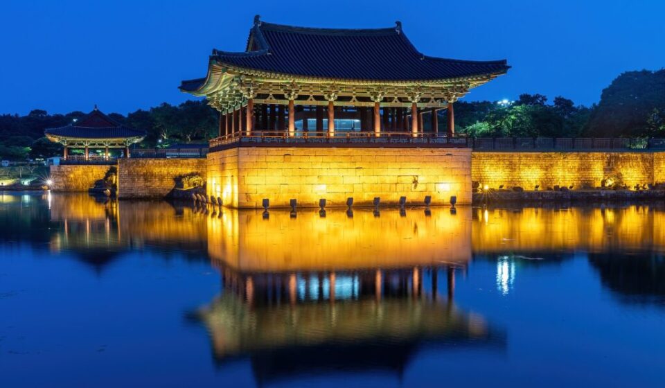Gyeongju day trip vs one night signature night view Donggung and Wolji reflection