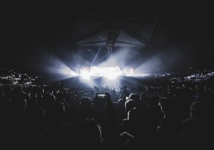 Hallyu concert K-pop venue audience with light sticks