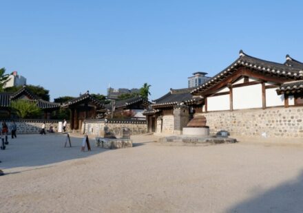 Jeonju 1-night 2-day hanok stay - panoramic view of Jeonju Hanok Village rooftops