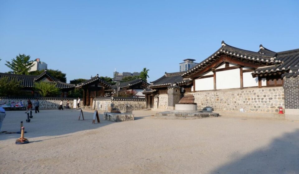 Jeonju 1-night 2-day hanok stay - panoramic view of Jeonju Hanok Village rooftops