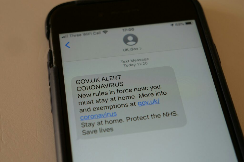 Korea emergency alert — phone notification