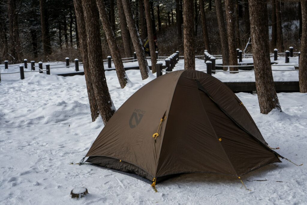 Korea summer camping — traditional tent