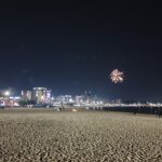 Pohang Space Walk night view nearby Yeongildae Beach evening atmosphere