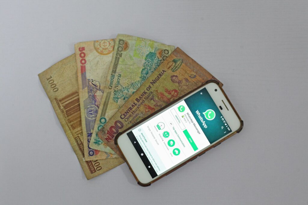 Overseas remittance fee — bank app transfer screen