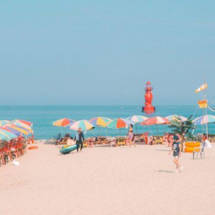 Ulsan Busan south coast course Haeundae beach scenery