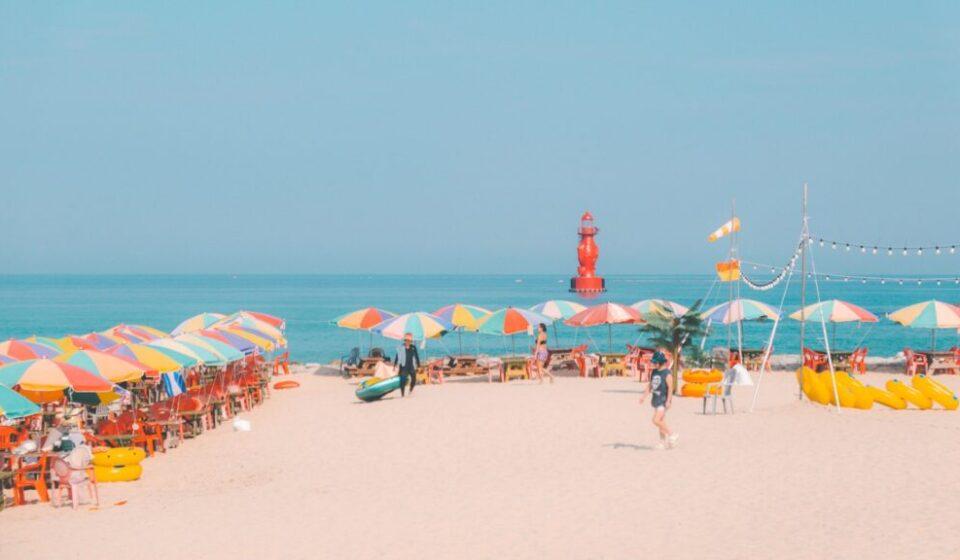 Ulsan Busan south coast course Haeundae beach scenery