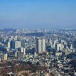 worker residence region korea Seoul aerial skyline