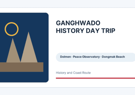Ganghwado History Day Trip information graphic