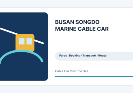 Busan Songdo Marine Cable Car information graphic