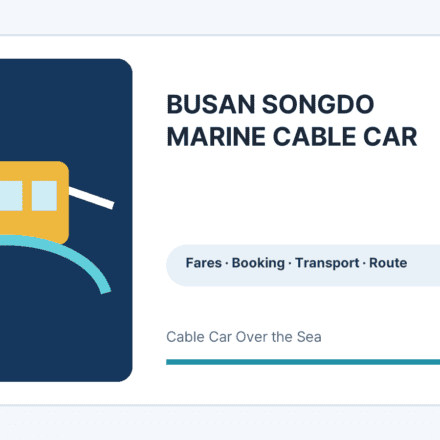 Busan Songdo Marine Cable Car information graphic