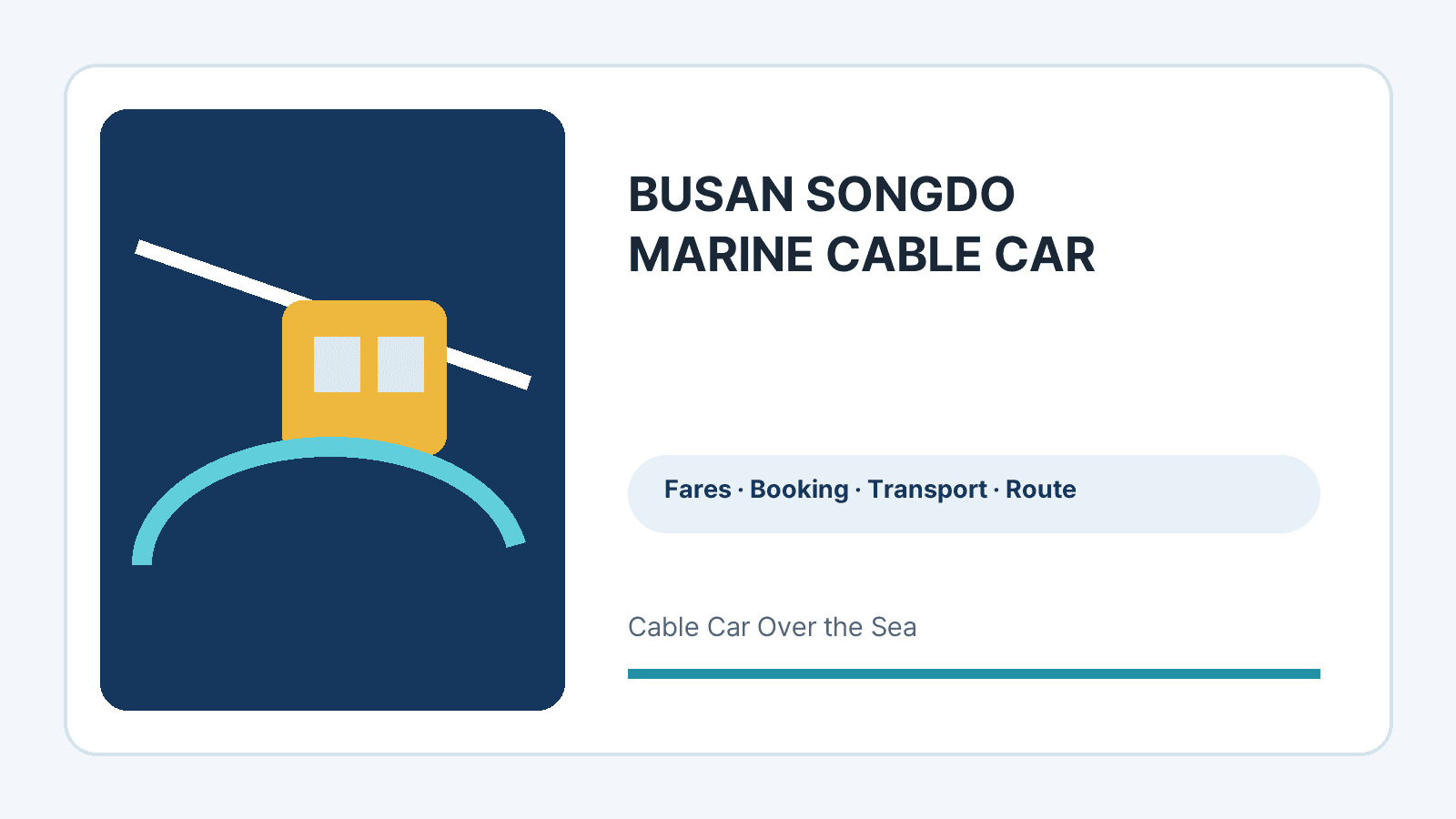 Busan Songdo Marine Cable Car Course: Fares, Route & Travel Guide featured image