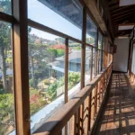 Gunsan Modern History Street: Sinheung-dong Japanese-style house (Hirotsu) garden and traditional roof