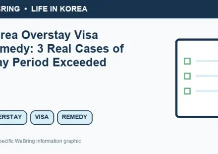 Illustrated WeBring guide: Korea Overstay Visa Remedy: 3 Real Cases of Stay Period Exceeded