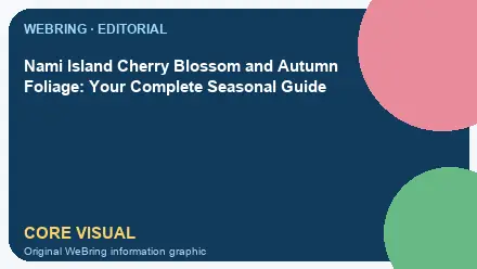 WeBring visual for Nami Island Cherry Blossom and Autumn Foliage: Your Complete Seasonal Guide