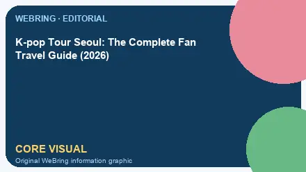 WeBring visual for K-pop Tour Seoul: The Complete Fan Travel Guide (2026)