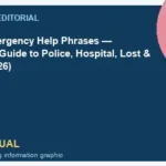 WeBring visual for Korea Emergency Help Phrases — Foreigner Guide to Police, Hospital, Lost & Stolen (2026)